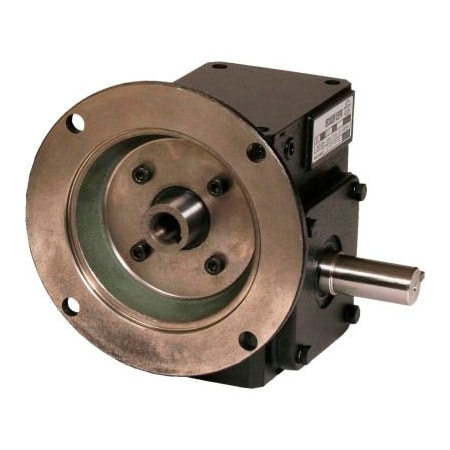 Worldwide Electric Worldwide HdRF206-40/1-R-56C Cast Iron Right Angle Worm Gear Reducer 40:1 Ratio 56C Frame HdRF206-40/1-R-56C